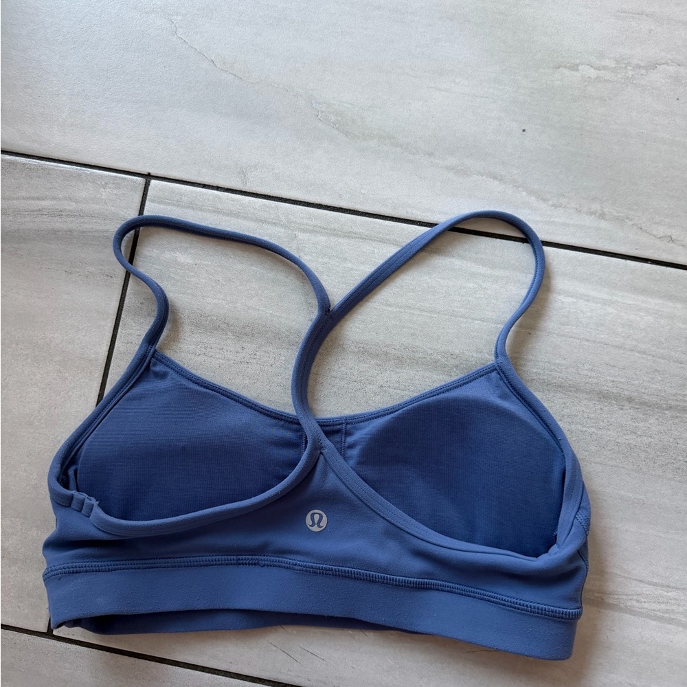 ALO Yoga Strappy Tank Top in Blue - Picture 2 of 5